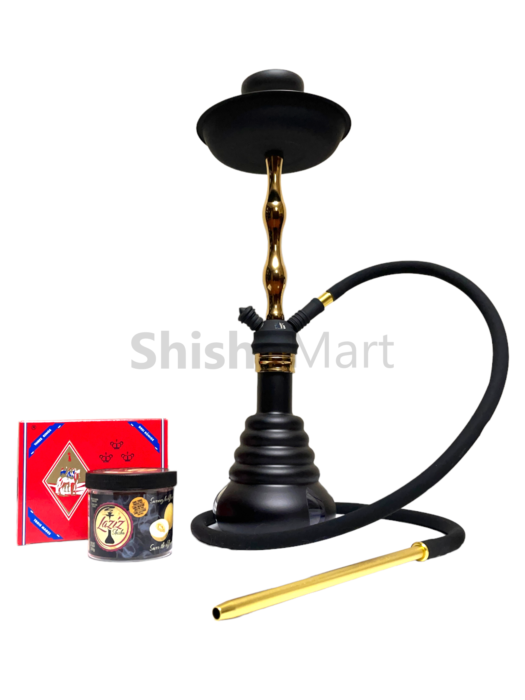 Dropship Black Hookah Set Portable Set With Everything And Bag For