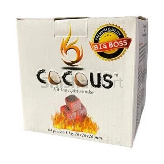 CocoUS Coconut Charcoal (64 Pieces – Big Boss Cubes)