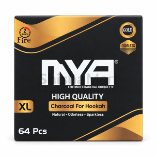 MYA Hookah Charcoal Gold 64 Pcs